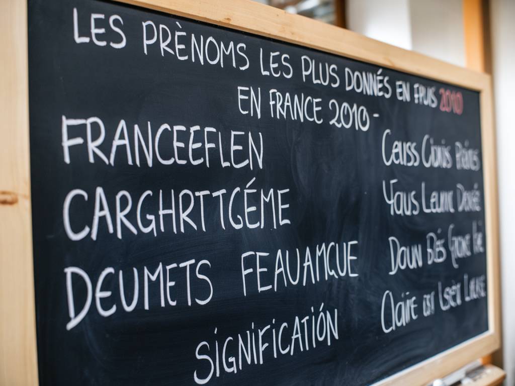 Les prénoms les plus donnés en France depuis 2010 et leur signification