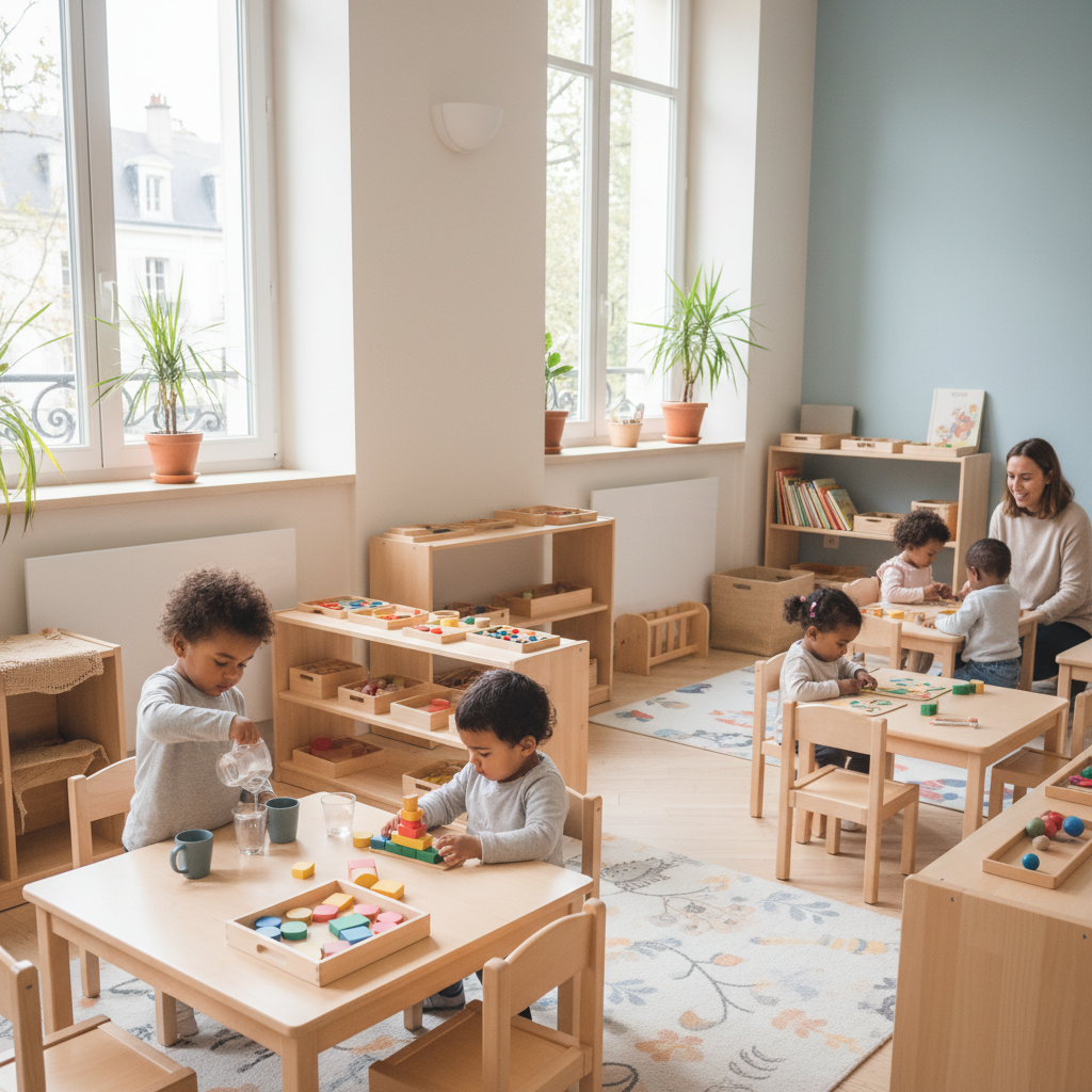 Découvrir une crèche Montessori à Vincennes : un environnement adapté au développement de l’enfant