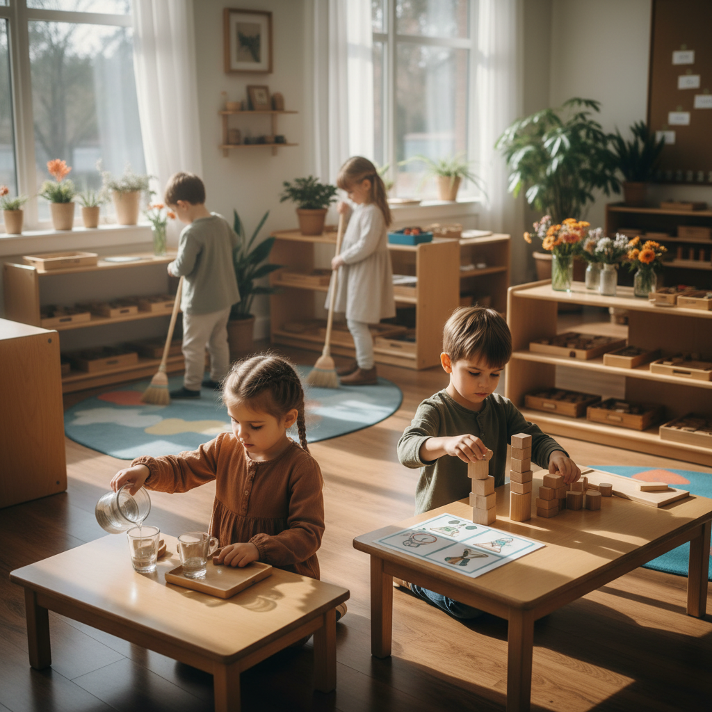 Comment une école privée Montessori favorise l’autonomie des enfants